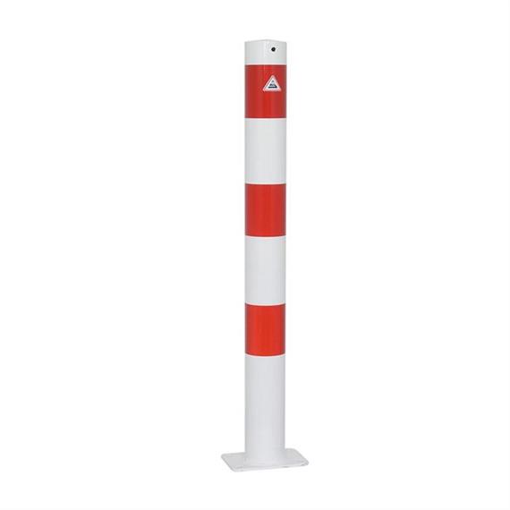 Słupek barierowy rura stalowa - Ø 89 x 2,9 mm stała, do mocowania na kołki