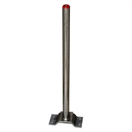 Słupek blokujący PARAT B, 60/1000 mm, ocynkowany ogniowo, płyta podstawy