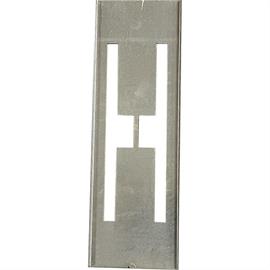 Zestaw szablonów do metalowych liter o wysokości 40 cm - od A do Z - Litera H - 30 cm