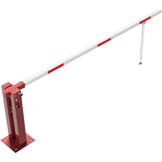 Barreira de mão com mola de pressão de gás e suporte de pêndulo