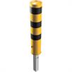 Bollard tubular de aço - Ø 193 x 3,6 mm amovível, com fecho triangular amarelo / preto | Bild 4