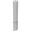 Bollard tubular de aço - Ø 193 x 3,6 mm amovível, sem fechadura galvanizado a quente / com revestimento branco | Bild 2