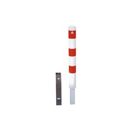 Bollard tubular de aço - Ø 152 x 3,2 mm amovível, com fechadura triangular ou perfil de fechadura de cilindro feue