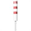 Bollard tubular de aço - Ø 193 x 3,6 mm amovível, com fecho triangular galvanizado a quente / com revestimento branco | Bild 3