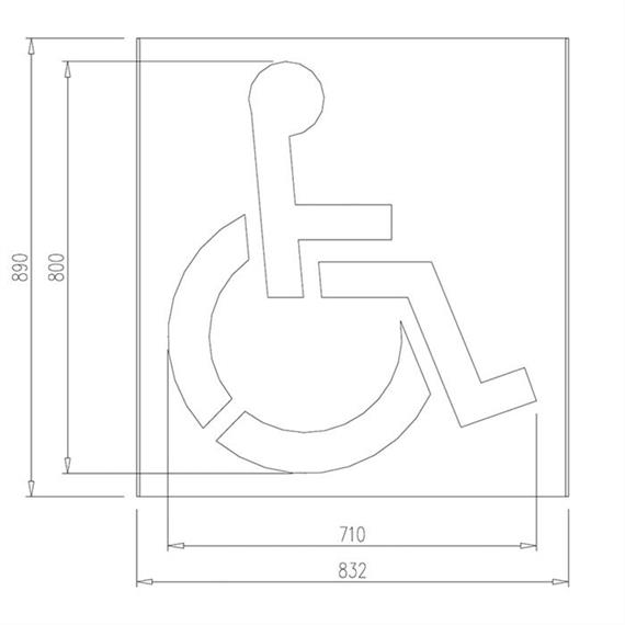 Modelo para marcações de deficiência