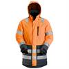 Parka impermeável de alta visibilidade AllroundWork, classe 3, cor de laranja