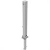 Pilar de barreira (poste dobrável) tubo de aço dobrável de 70 x 70 mm, com fecho triangular | Bild 2
