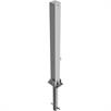 Pilar de barreira (poste dobrável) tubo de aço dobrável de 70 x 70 mm, com fecho triangular | Bild 4