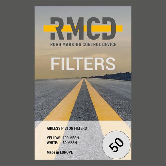 RMCD - Filtro de encaixe para pistola de pintura 50 mesh (branco)