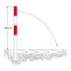 SESAMplus A, Kipp-Pfosten, feuerverzinkt, rot-weiß | Bild 5
