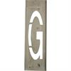 Stencils metálicos para letras metálicas com 40 cm de altura - Letra G - 40 cm
