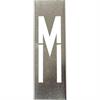 Stencils metálicos para letras metálicas com 40 cm de altura - Letra M - 40 cm