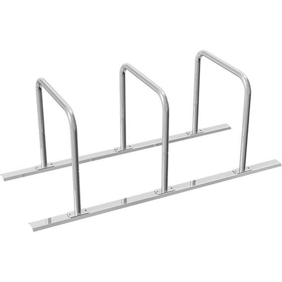 Suporte de bicicleta como sistema em linha Suporte inclinado em aço tubular - Ø 48 mm