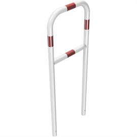 Suporte tubular de aço - Ø 48 x 2,5 mm com barra transversal para fixação em betão