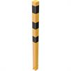 Tubo de aço do poste de barreira 70 x 70 mm amarelo / preto | Bild 2
