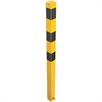 Tubo de aço do poste de barreira 70 x 70 mm amarelo / preto | Bild 4