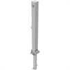 Tubo de aço do poste de barreira 70 x 70 mm dobrável, com fechadura de cilindro de perfil | Bild 2