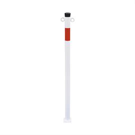 Tubo de aço do poste de barreira - Ø 42 x 2,5 mm fixado para fixação com bucha