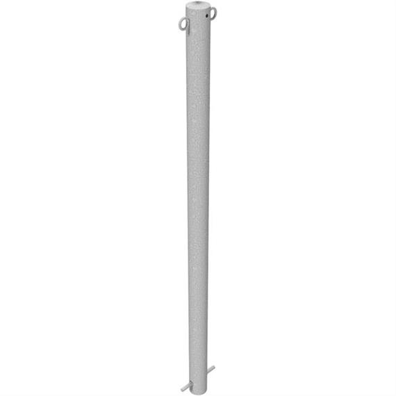Tubo de aço do poste de barreira - Ø 60 x 2,5 mm estacionário para fixação em betão
