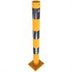 Tubo de aço do poste de barreira - Ø 76 x 2,6 mm amovível, amarelo / preto | Bild 2