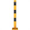 Tubo de aço do poste de barreira - Ø 76 x 2,6 mm amovível, amarelo / preto | Bild 3