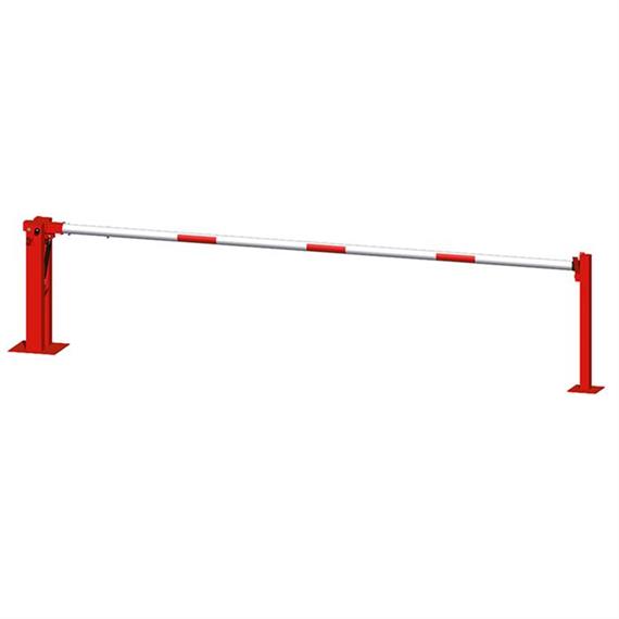 Barieră manuală cu arc de presiune cu gaz și stâlp de sprijin fix