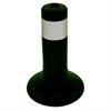 Flexi post negru cu dungi albe - Ø 80 mm