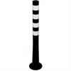 Flexi post negru cu dungi albe - Ø 80 mm