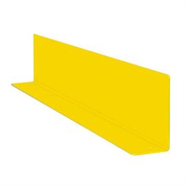 Unterfahrschutz-Winkel aus Stahl, BxHxT 880x200x100 mm, WS 4mm, gelb kunststoff-beschichtet, zur Aufdübeln
