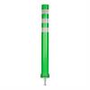 Pružný stĺpik BERND zelený s bielymi pruhmi - 1000 mm