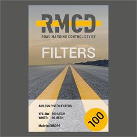 RMCD - Farebný pištoľový zásuvný filter 100 mesh (žltý)