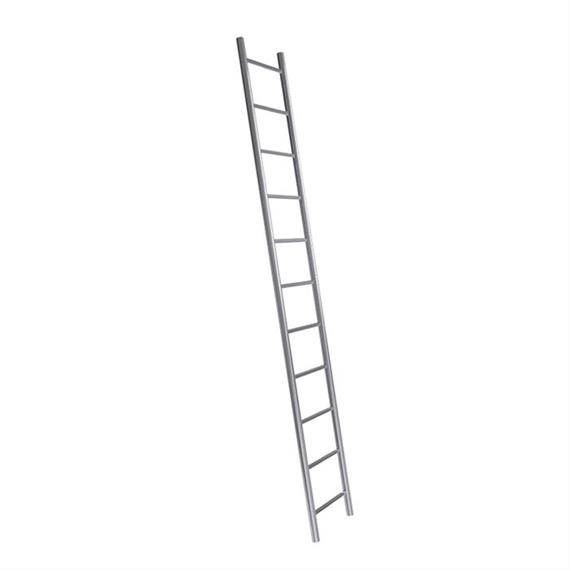 Fiksna lestev iz cevastega jekla Fiksna lestev za univerzalno uporabo na gradbišču ali v industriji