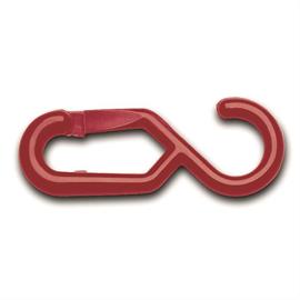 Kavelj za obešanje, poliamid, rdeča barva