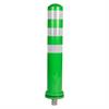 Prilagodljiv stebriček SUMO zelene barve z belimi črtami