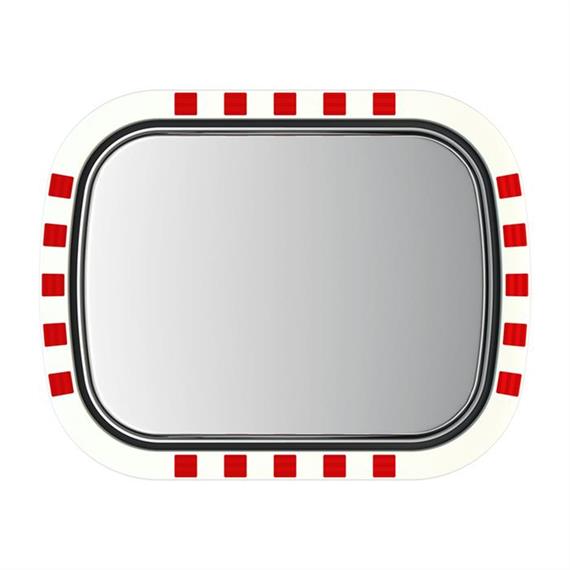 Prometno ogledalo iz nerjavečega jekla Basic - Lotos 700 x 900 mm, ovalno