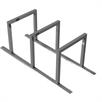 Stojalo za kolesa kot sistem vrstic Naslonjalo iz cevastega jekla 60 x 60 mm | Bild 4