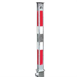 Avspärrningsstolpe stålrör 70 x 70 mm helt infällbar