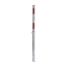 Avspärrningsstolpe stålrör 70 x 70 mm helt infällbar