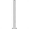 Barriärstolpe stålrör 70 x 70 mm fast, för dymling, varmförzinkat / vitlackerat | Bild 3