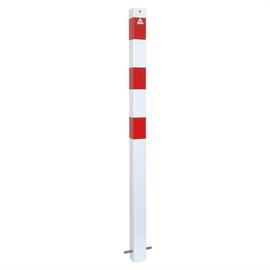 Barriärstolpe stålrör 70 x 70 mm fast, för infästning i betong