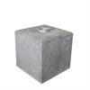 Betongblock med markhylsa med låsanordning