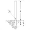 CITY-pollare MILANO, rostfritt stål, triangelformad | Bild 4
