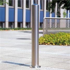 CITY-Poller BERLIN, Edelstahl, fest, Bodenplatte