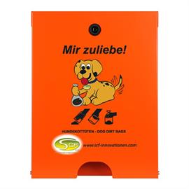 Flexi hundbajspåsedispenser för väggmontering  RAL 2004 ren orange