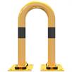 Krockskyddsbygel elastiskt, lutbart stålrör - Ø 76 mm gul / svart | Bild 3
