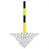 MORION Sperrpfosten, fest., Ø 60 mm, gelb-schwarz, Bodenplatte | Bild 3