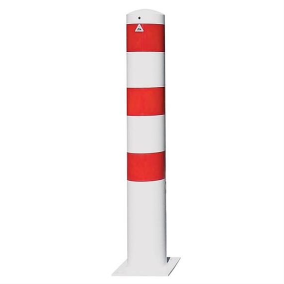 Pollare av stålrör - Ø 273 x 5 mm för förankring varmförzinkad / vitlackerad
