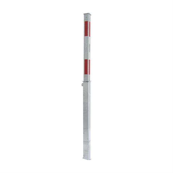 Bariyer direği çelik boru 70 x 70 mm tamamen geri çekilebilir