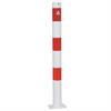 Bariyer direği çelik boru - Ø 76 x 2,6 mm sabit, dübel sabitleme için