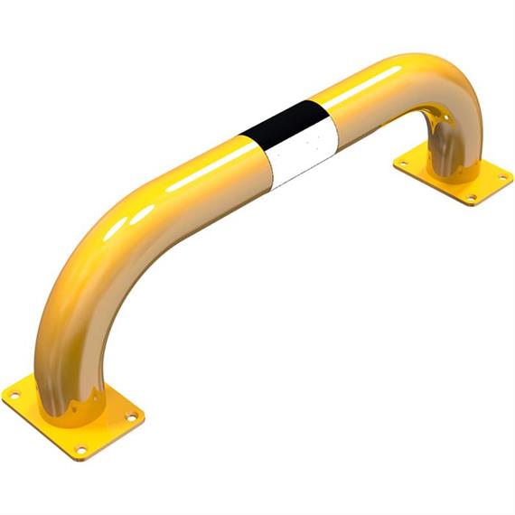Çarpma koruma çubuğu çelik boru - Ø 76 mm sarı / siyah